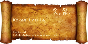 Kokas Urzula névjegykártya